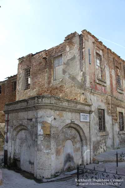 Kırklareli Hapishane Çeşmesi
Fotoğraf; Zekeriya Kurtulmuş
Kırklareli İl Kültür ve Turizm Müd. Folk. Arş.