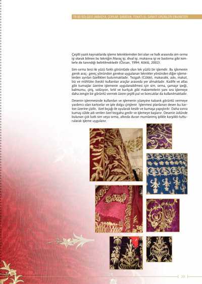 Yeşilırmak Havzası Kalkınma Birliği El Sanatları Ürünleri Envanteri