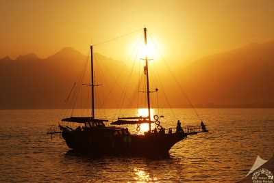 Antalya Körfezinden Günbatımı