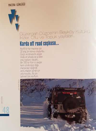 Extreme Outdoor Doğa Sporları Dergisi ilk sayısında Düzce’ye Geniş Verdi…