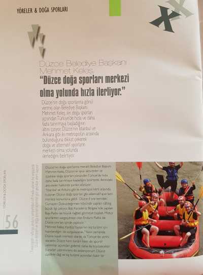 Extreme Outdoor Doğa Sporları Dergisi ilk sayısında Düzce’ye Geniş Verdi…