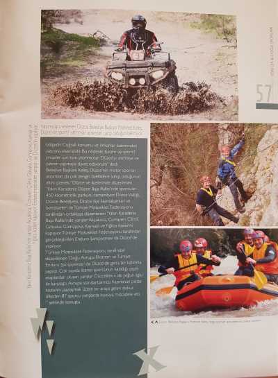 Extreme Outdoor Doğa Sporları Dergisi ilk sayısında Düzce’ye Geniş Verdi…