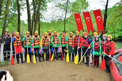 Turizm Haftası Cumayeri Dokuzdeğirmen Köyü Rafting Etkinliği
