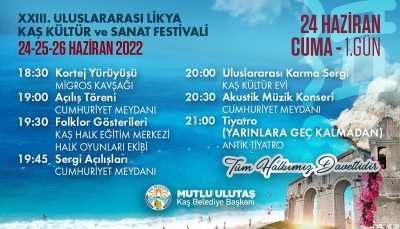 23. Uluslararası Likya Kaş Kültür Ve Sanat Festivali