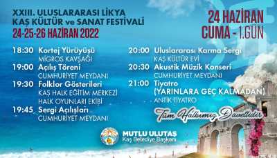 23. Uluslararası Likya Kaş Kültür ve Sanat Festivali