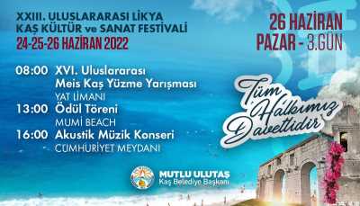 23. Uluslararası Likya Kaş Kültür ve Sanat Festivali