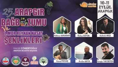 25. Arapgir Bağbozumu ve 1. Mor Reyhan Hasat Şenlikleri