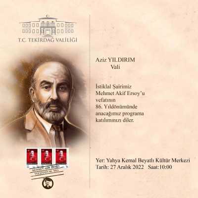 Mehmet Akif ERSOY Davetiye