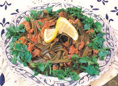 Amasya Kurutulmuş Dilme Fasulye Yemeği,